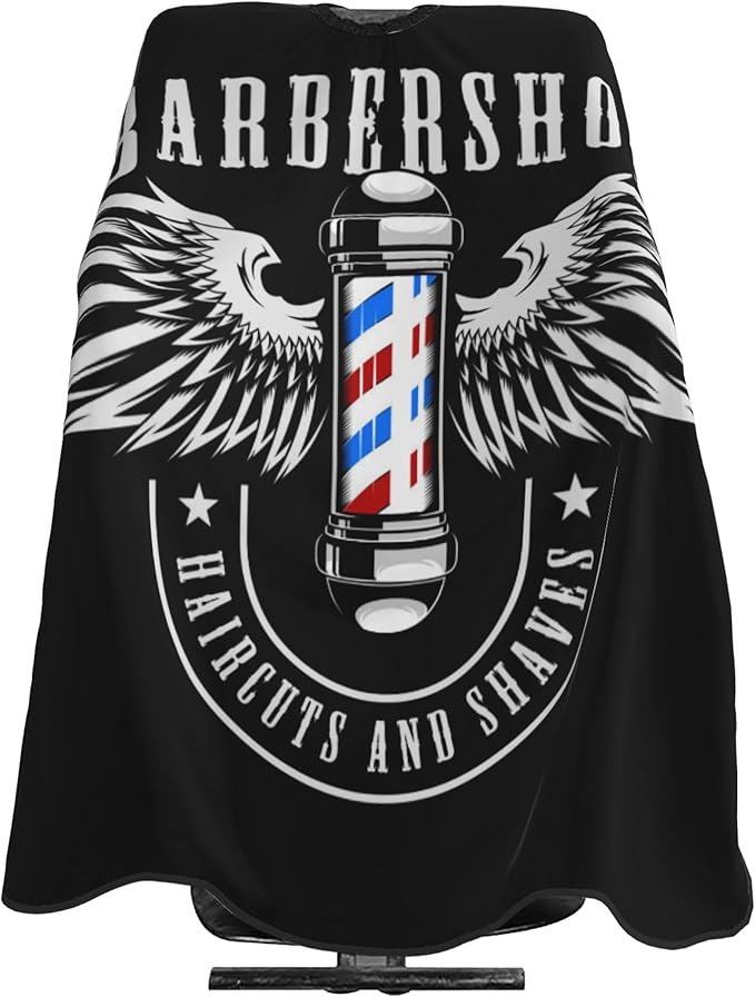 Adult Barber Cape, Professional Salon Haircut Capes, Haircut Kit Hairdressing Apron for Home Salon Barbershop