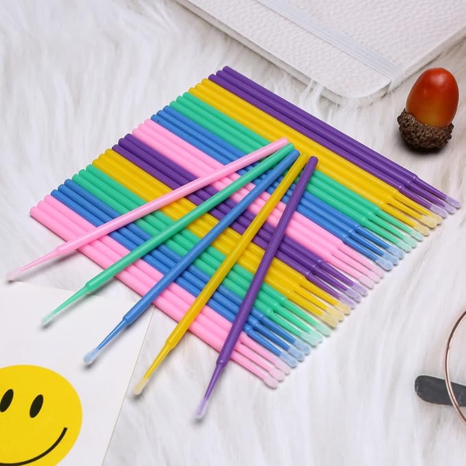 Akstore 600 PCS Disposable Micro Applicators Brush Eyelash Extension (Mixed)