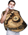 Cute Black Pug Dog-Standard-Scale-2_00x Print Beard Bib Shaving Apron, Beard Hair Trimming Cape Gift For Dad