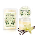 Princess Belle Vanilla Whipped Shea Body Butter, Body Moisturizer for Dry Skin, Body Care for Skin, Smell Goods for Women, Vanilla Gift Set-2 Pack (3.4floz + 6.8 floz)