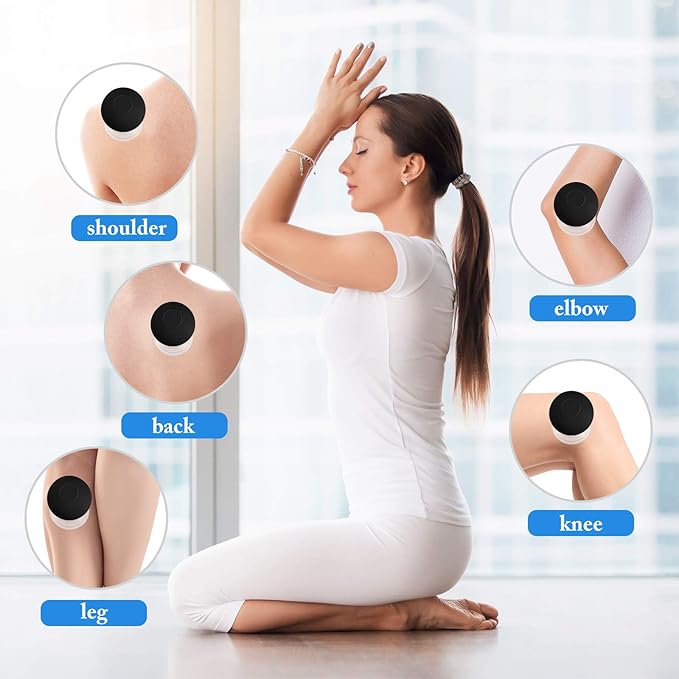 BBTO 4 Pieces Glass Cupping Set Glass Silicone Cupping Cups Massage Vacuum Suction Cupping Cups for Body Face Leg Arm Back Shoulder Muscle and Joint Pain (Black)