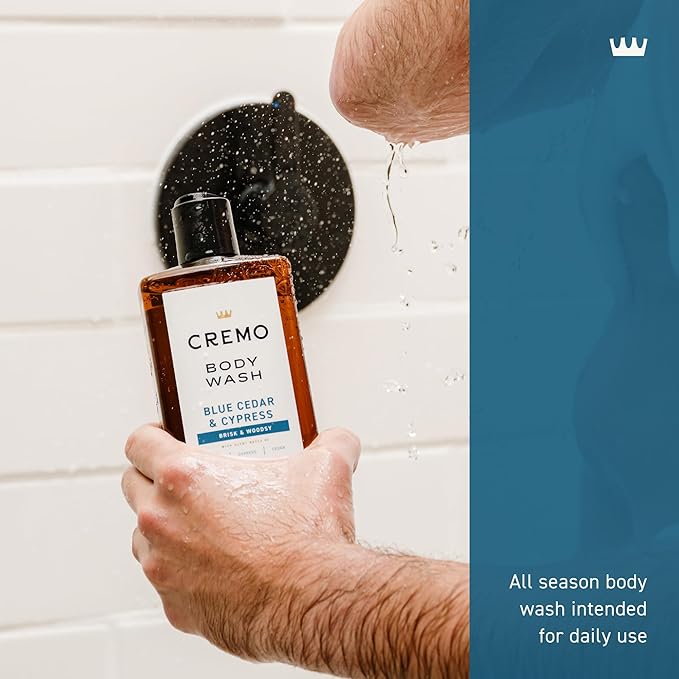 Cremo Body Wash for Men, Rich-Lathering Cypress and Cedar, 16 Fl Oz