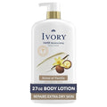Ivory Hand & Body Lotion, 24hr Moisturizing, Repairs Extra Dry Skin, All Day Hydration, Lightweight Formula, Absorbs Instantly, Perfect for Daily Use, Shea Butter Blend, Vanilla Scent, 27 fl oz