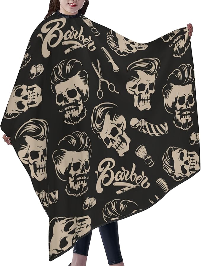 Adult Barber Cape, Professional Salon Haircut Capes, Haircut Kit Hairdressing Apron for Home Salon Barbershop