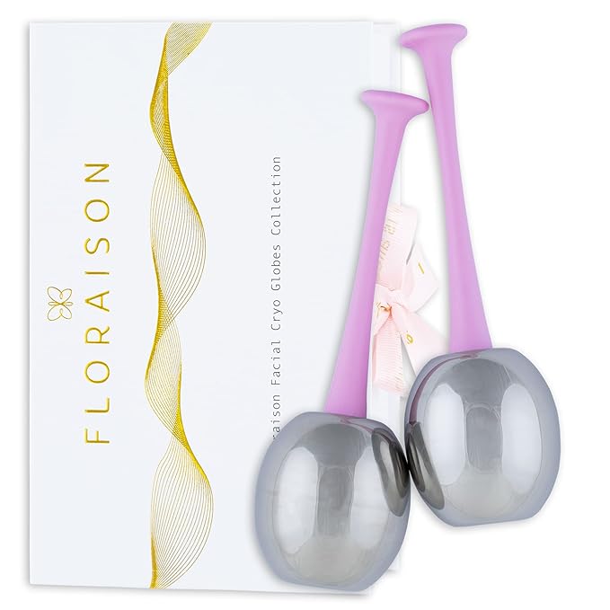 Facial Roller Unbreakable Stainless Steel Cryo Globes Magic Cooling Beauty Facial Sticks for Face, Neck & Body Cryo Sticks Cold Roller for face Puffiness Wrinkles