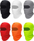 SATINIOR 6 Pcs Ski Mask Cover Balaclava Full Face Mask Summer Face Cover UV Windproof Balaclava for Men Women Outdoor Sports