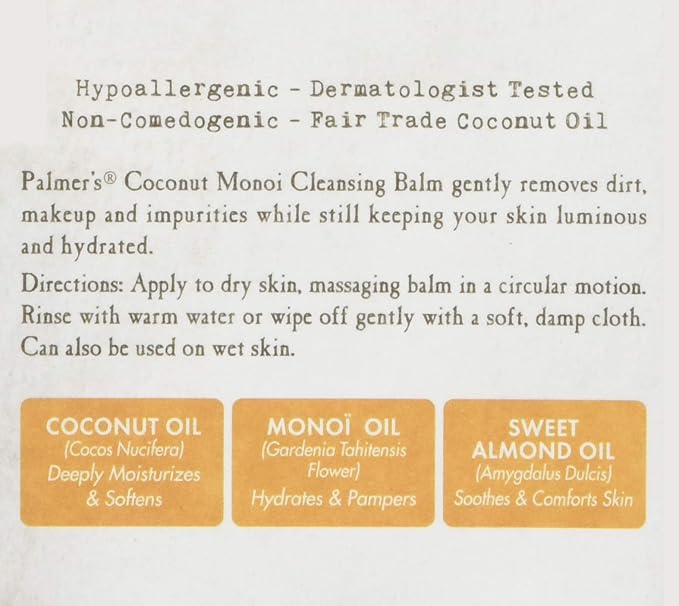 Palmer's Coconut Oil Cleansing Balm, 2.25 Ounce