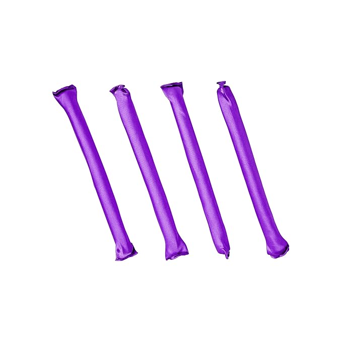 Red by Kiss Satin Flexi Heatless Curling Rods, Damage Free & Frizz Free No Heat Soft Curls, Silky Satin to Prevent Breakage, Comfortable Pin-Free Styling, Gentle Rollers for All Hair Types