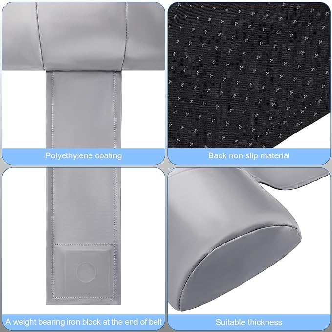 Pinkunn 2 Pcs Hot Tub Headrest Bathtub Headrest Pillow Waterproof Spa Head Pillows with Weighted Back for Bath Neck Head and Back Support Women Men(Gray)