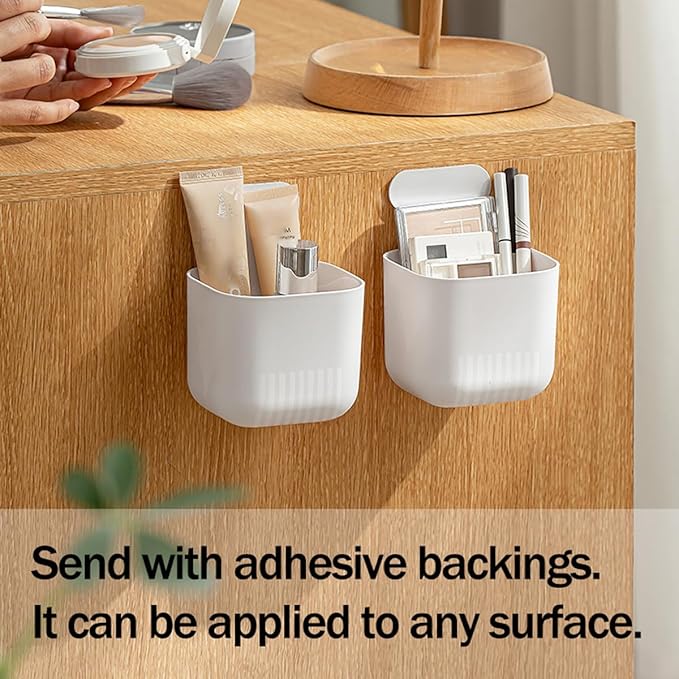 MORNITE Magnetic Cup Pen Holder Storage Rack, Magnetic Basket Locker Organizer for Pen, Holder for Laundry, Board, Desks, Dresser, Green