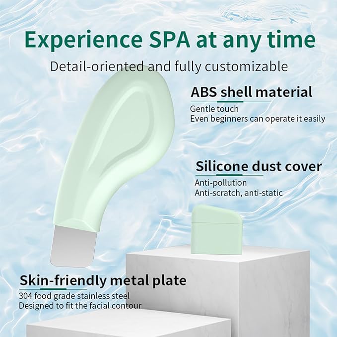 Silicone Nose Blackhead Remover/Face Spatula for Deep Cleaning Black Head Removal.Mild and Safe Skin Scrubber for Remove Facial and Nose Ehead（Green）