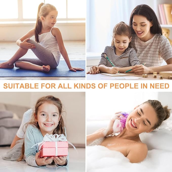 Bessrung 100 Pcs Thick Seamless Tan Hair Ties, Ponytail Holders Hair Accessories No Damage for Thick Hair,Suitable for Everyday Use(Light Blonde Colors)