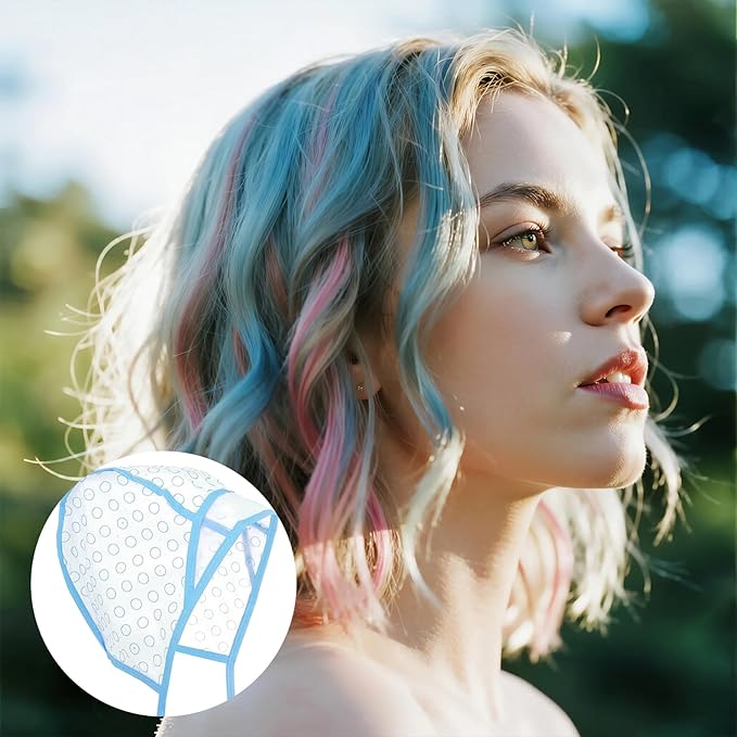 Highlight Caps for Hair, Highlight Cap with Hooks for Salon Hair Dyeing