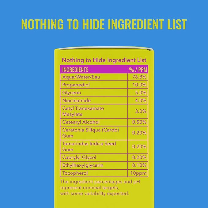 Good Molecules Discoloration Correcting Serum - Tranexamic Acid and Niacinamide Serum to Target Dark Spots and Hyperpigmentation - Skin Care for Face