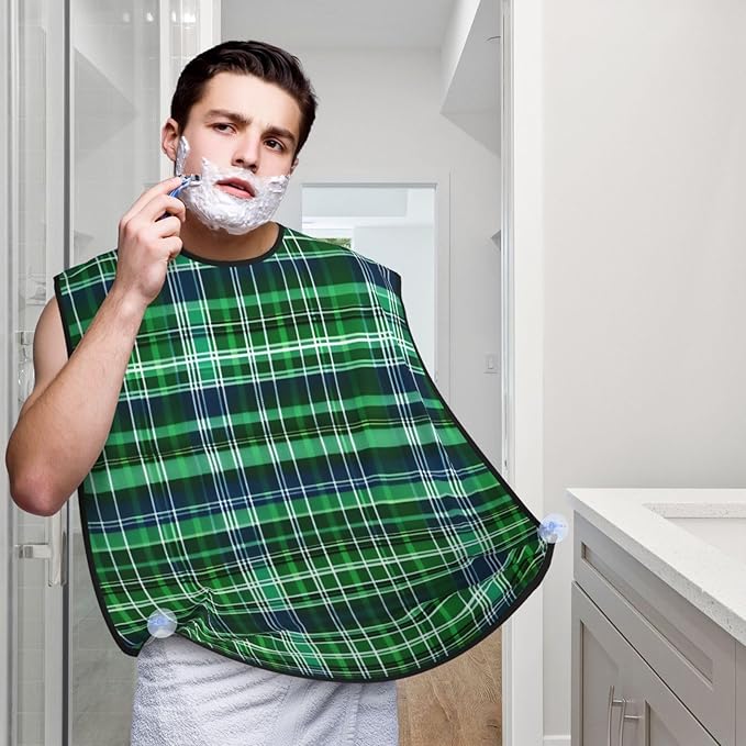 Brooklyn Bridge Print Beard Bib Shaving Apron, Beard Hair Trimming Cape Gift For Dad