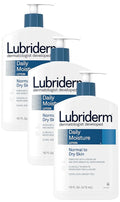Lubriderm Daily Moisture Hydrating Body and Hand Lotion with Vitamin B5, Non-Greasy, 16 fl Oz, Package may vary (Pack of 3)