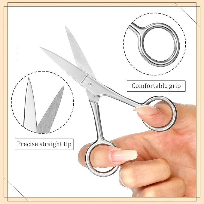 Maitys 10 Sets Beard Brush and Comb Set Bulk Boar Bristle Beard Brush Comb Scissors Kit Gifts for Men Father Colleague Employee Appreciation(Rectangle)