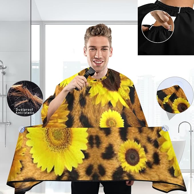 visesunny Professional Barber Cape Polyester Hair Cutting Salon Cape Apron Anti-Static Beard Bib