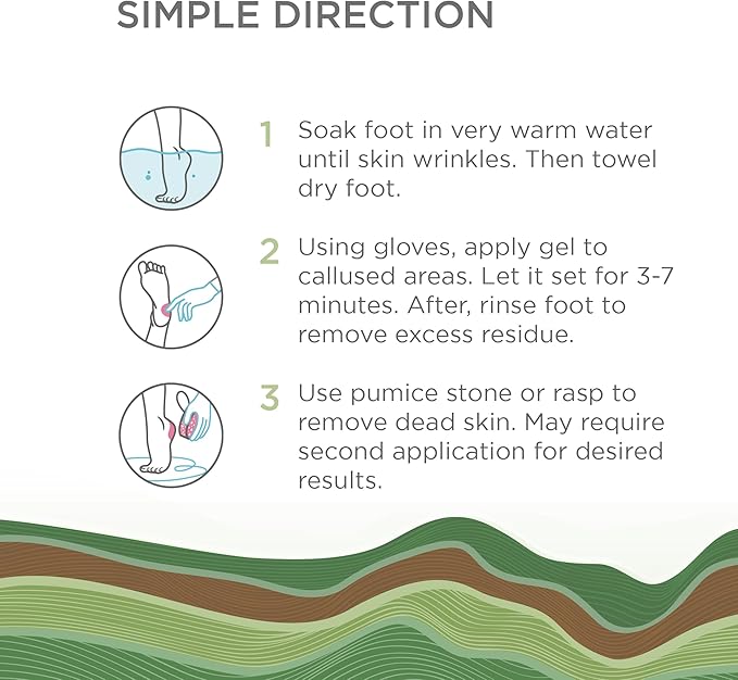 Lee Beauty 8oz Professional Gel Callus Remover for Feet - Tea Tree Fast-Acting Formula, Extra Strength for Cracked Heels & Dead Skin (Pack of 1)