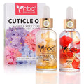 Nail Cuticle Oil, 2Pcs 30ml Lemon & Orange Cuticle Oil Set Nail Growth Oil with Vitamin E, Jojoba Oil Natural Plant-based Cuticle Oil for Nails Smoothing, Nourishing, and Moisturizing