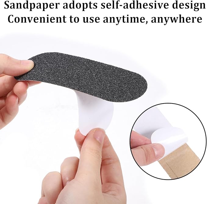 40pcs Stainless Steel Foot File Refills 80/100/120/180 Grit Replacement Pads Foot Rasp Pad Double Side Reusable Coarse Fine Pedicure File Refills with Removable Glue Remove Callus & Dead Skin