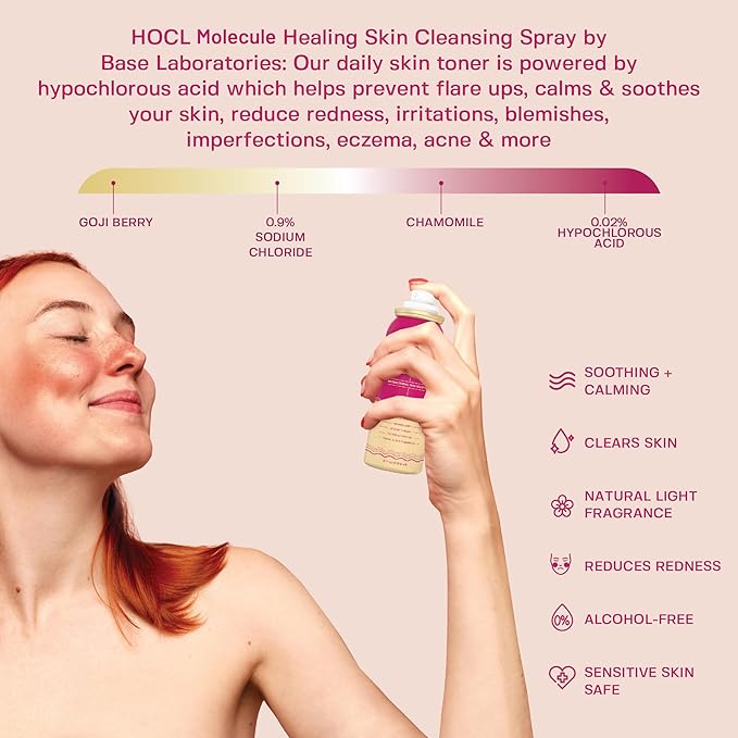 BASE LABORATORIES Hypochlorous Acid Wipes & Hypochlorous Acid Spray Bundle
