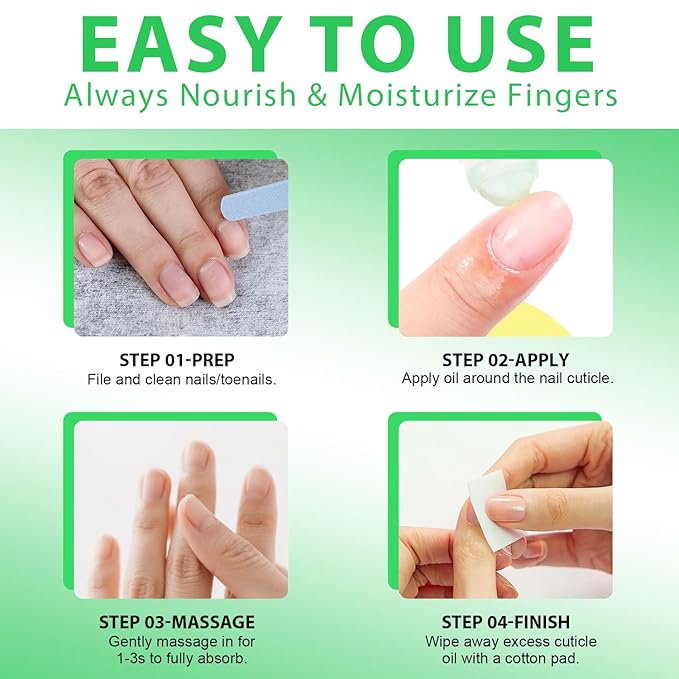Natural Cuticle Oil for Nails Essential Oil Revitalizing Overnight Hydration for Dry Cuticles with Vitamin E Repaired Softener Nail Strengthener Protector for Damaged Skin