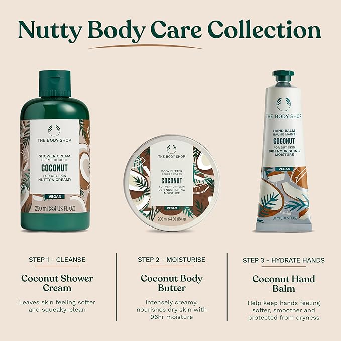 The Body Shop Coconut Body Butter – Nourishing & Moisturizing Skincare for Very Dry Skin – Vegan – 13.5 oz