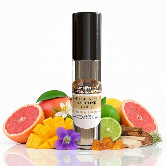 MOBETTER FRAGRANCE OILS A Millionth Of A Second Gold Perfume Women Body Oil 10ml Roll On
