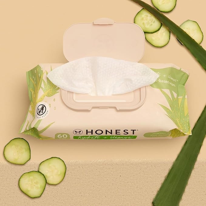 Hydrate + Cleanse, Benefit Wipes, Aloe + Cucumber, 240 Count