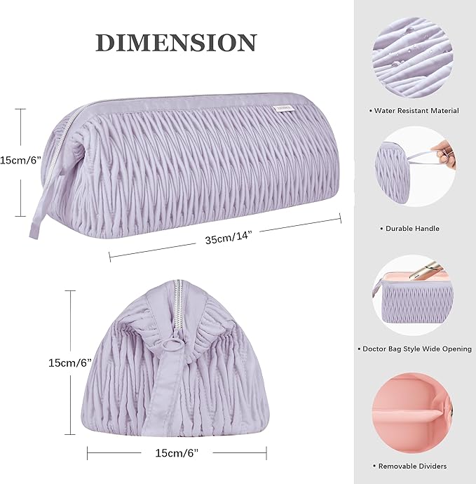 Leudes Dy son Travel Case for Shark Hair Dryer Airstraight Flex Style Hair Attachment Tool Organizer Accessories Air Wrap Flat Curling Iron Carrying Case (Lavender)