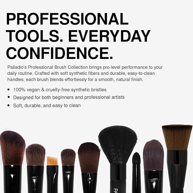 Palladio Smudge Brush, Pointed Sponge Applicator Flawless Blending, Smooth Finish, Synthetic Sponge, Soft Feel, Comfortable Grip, Professional Application