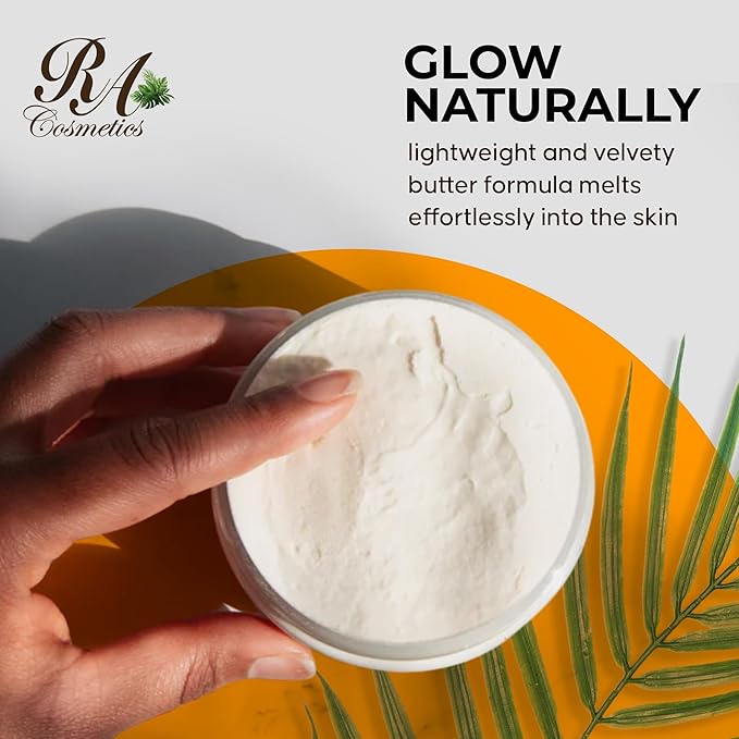 RA COSMETICS Whipped Shea Butter with Eucalyptus Oil – 100% Unrefined Shea Body Butter from Ghana – Moisturizes Skin, Nourishes & Conditions Hair – Softens and Smooths Lips, Hands & Feet – 12oz
