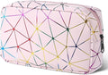 Period Bag for Girls Womens, Leather Sanitary Napkin Storage Bag, Portable Menstrual Pad Bag Period Pads Pouch, Small Make Up Bags(Colorful Pink)