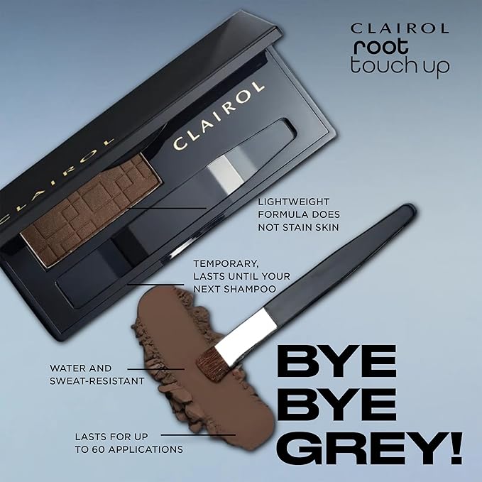 Clairol Root Touch-Up Temporary Concealing Powder, Medium Brown Hair Color, Pack of 1