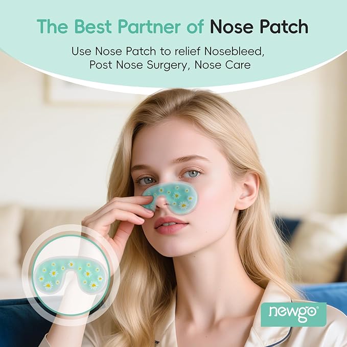 NEWGO Cooling Eye Mask Face Ice Pack for Puffy Eyes and Migraine Relief（7-in-1 Set, Cold Therapy Gel Eye Pads for Face Post-Cosmetic Botox, Filler Recovery, Puffy Eyes & Dark Circles