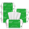 Disposable Face Towels 100 Count, Biodegradable Facial Towels for Sensitive Skin, Ultra Soft & Thick Face Cloth, Lint- free Dry Wipes for Makeup Remover, Skincare and Cleansing (6 Pack)