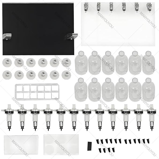 Perfume Refill Tool Kit with 12 Bottles, Perfume Dispenser Transfer Tools, Liquid Filling Machine Transfer Kit for Liquid Cologne Fragrance Sample Essential Oils
