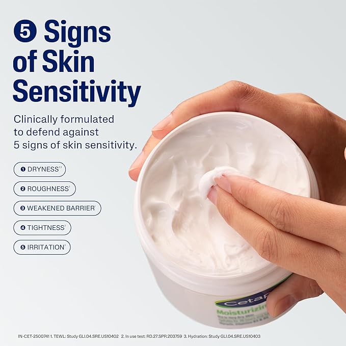 Cetaphil Face & Body Moisturizer, Hydrating Moisturizing Cream for Dry to Very Dry, Sensitive Skin, NEW 8.8 oz, Fragrance Free, Non-Comedogenic, Non-Greasy (Packaging May Vary)