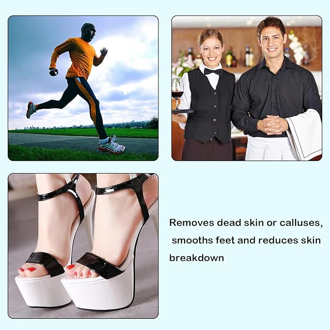 2Pcs Professional Dual Sided U Shaped Foot File Foot Files for Hard Skin Foot Scraper Rasp Dry Skin Remover Feet Dead Skin Remover for Feet
