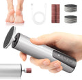 Electric Foot Callus Remover, 2 in 1 | 6 Speed Adjustable Foot File Nail Grinder with Sandpaper Disks, Professional Sander Pedicure Tool for Feet Dead Skin, Self Care Gifts for Women Mom Lover Friends