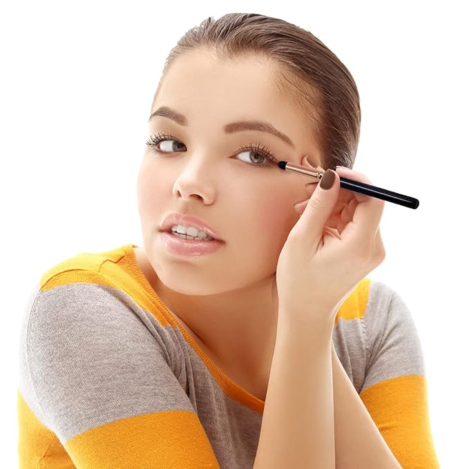 Eyeliner Smudge Brush Pencil Stick Set,10Pcs Professional Sponge Blending Makeup Tool for Eyeshadow and Eyebrow Reusable Applicator