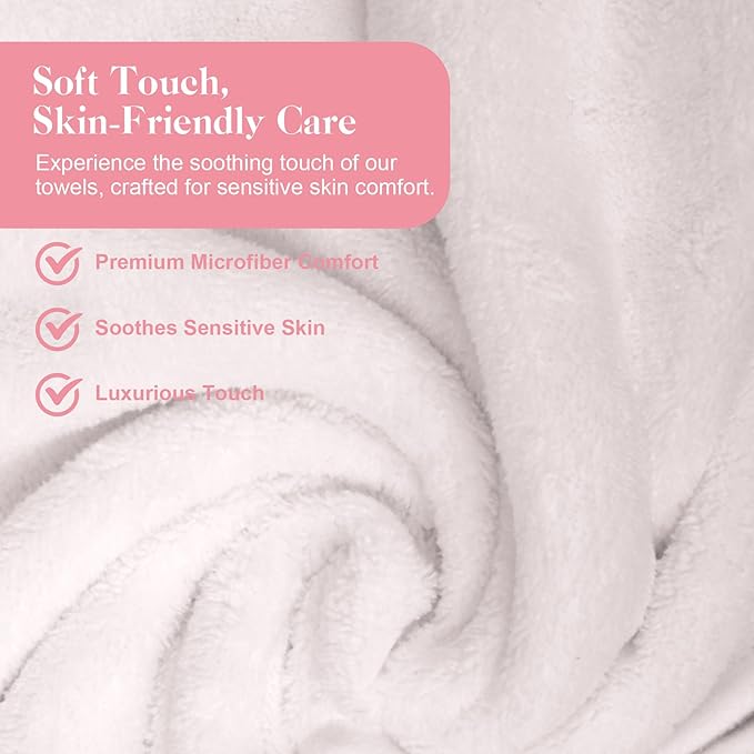 3 Pack Soft Microfiber Facial Towels for Estheticians - Extra Thick Spa Massage Face Towels, Professional Equipment