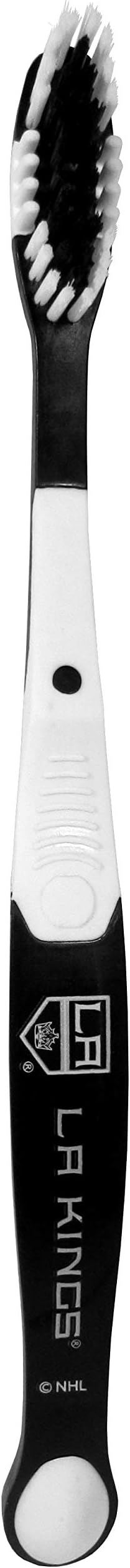 Siskiyou Sports NHL Los Angeles Kings Unisex Solar Powered Toothbrush and Travel Case, White, 7.75 in x 1.25 in x 0.75 in