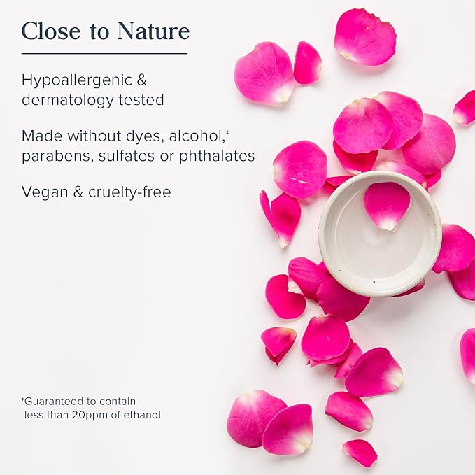 HERITAGE STORE Rosewater & Glycerin Hydrating Facial Mist - Dry Combination Skin Care - Rose Water Spray w/ Vegetable Glycerine, Made Without Dyes or Alcohol, Hypoallergenic, Vegan, Cruelty Free, 4oz