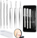 Pimple Popper Tool kit Blackhead Remover Comedone Extractor Kit with Box for Easily Remove blackheads, Acne, Blemishes, Whiteheads, pimples and Papules from the face and Bonus Gift -6pcs