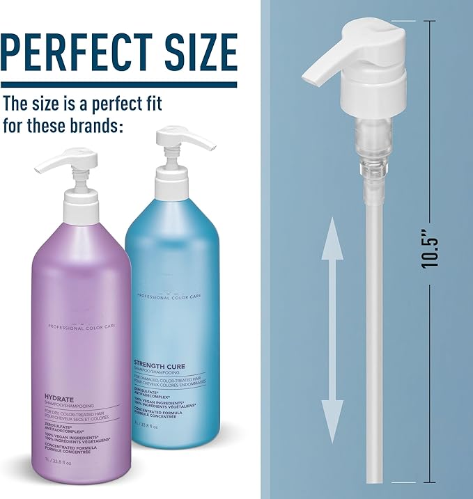 Pump Dispenser for Pureology Shampoo and Conditioner 33.8 oz Bottles [Package Includes 1 Pump]