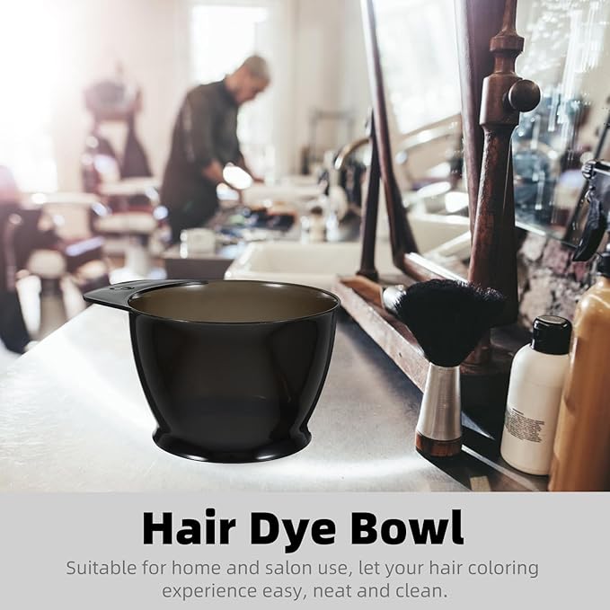 Hair Color Mixing Bowl 6.10 Inch Anti-Slip Hair Dye Bowl with Scale for Salon and Home Hairdressing Color Tinting and Oil Treatment