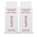 Native Body Wash with Naturally Derived Ingredients - Apple Butter and Strudel - For Women & Men, Sulfate, Paraben, & Dye Free Leaving Skin Soft and Hydrating | Fall Bundle, 18 oz - 2Pk