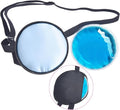 Cooling Eye Patches for Puffy Eyes, Pure Silk Ice Eye Patch, Single Eye Mask, Medical One Eye Cover Cold Hot Therapy Strabismus Lazy Eyes After Surgery Adult Kid Pirate Eyepatch (Blue)
